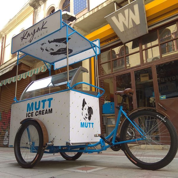 custom trike mobile ice cream stand