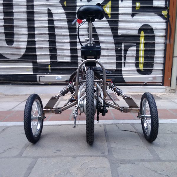 custom bicycle with side wheels